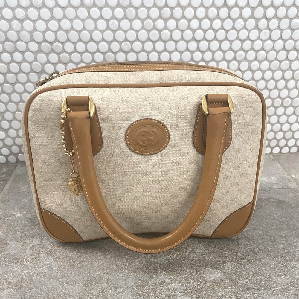 Vintage Gucci Monogram Handbag Purse